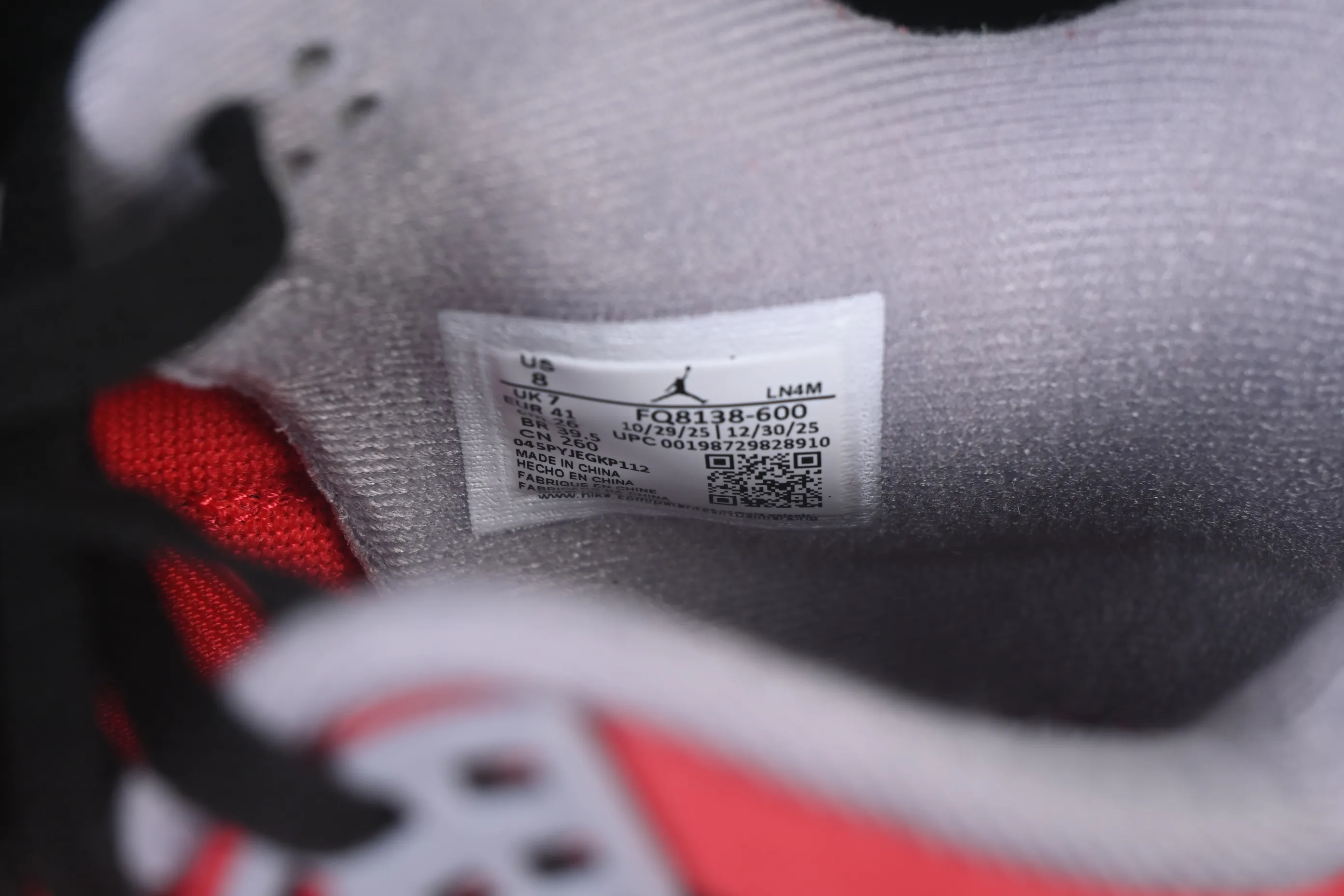 All categories Air Jordan Jordan series basketball shoes Air Jordan 4 LJR version Air Jordan 4 "Toro" AJ4 Joe 4 Big Red Bull replica basketball shoes FQ8138-600
